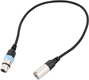 Cordial CCM 0,5 FM микрофонный кабель XLR female/XLR male, 0,5 м, черный